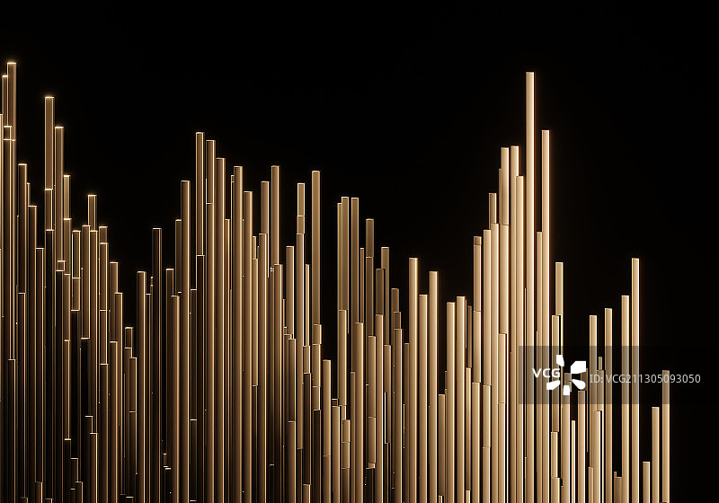 抽象的金属柱体背景图片素材