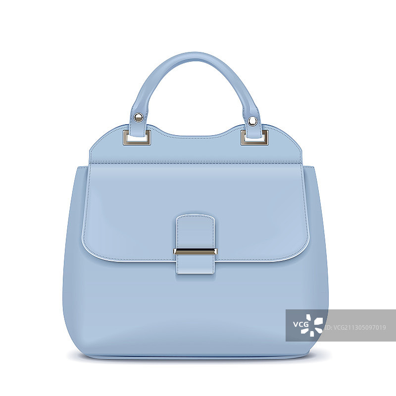 蓝色女士手提包图片素材