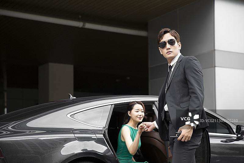 亚洲男女保安024图片素材