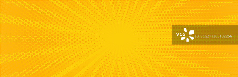 复古波普艺术黄色背景banner图片素材