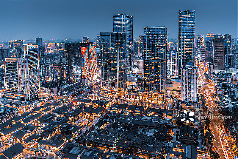 成都CBDの夜图片素材