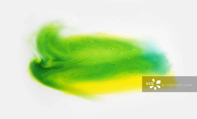 黄绿色流动的颜料肌理图案图片素材