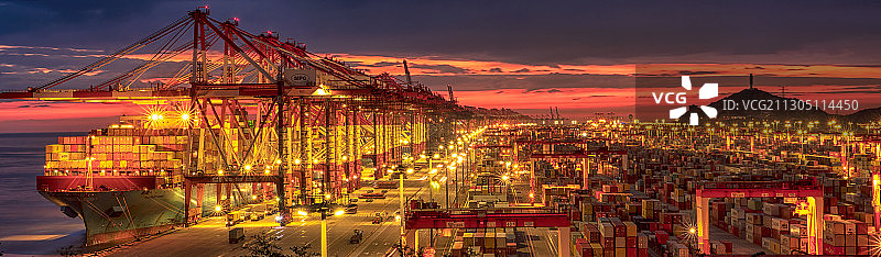 洋山深水港图片素材