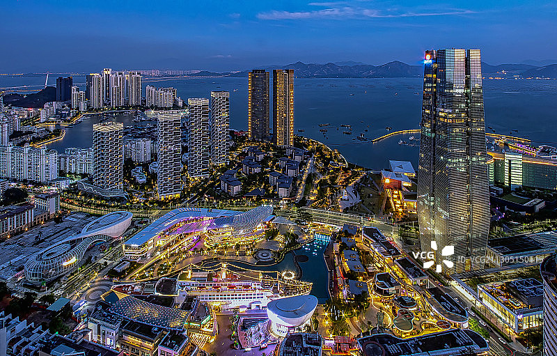 海上世界之璀璨之夜图片素材