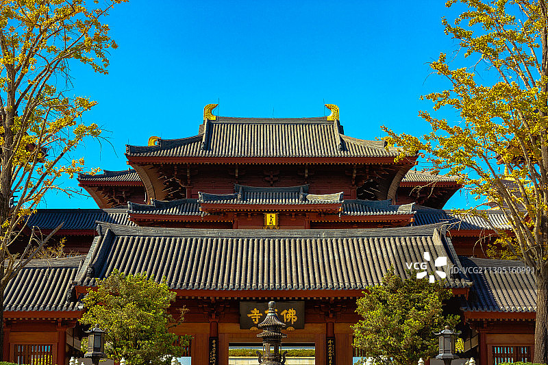 秋色+佛顶寺（南京）图片素材