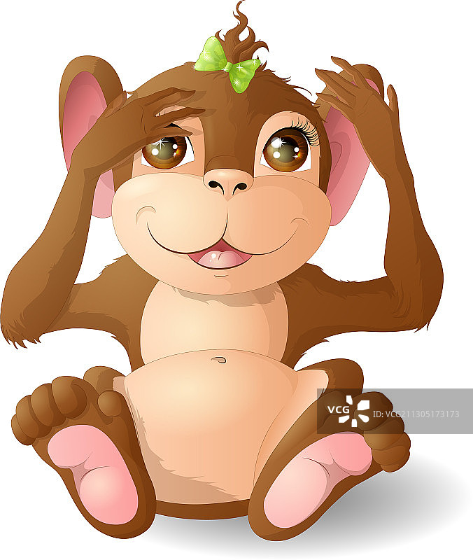 绿色蝴蝶结图片素材