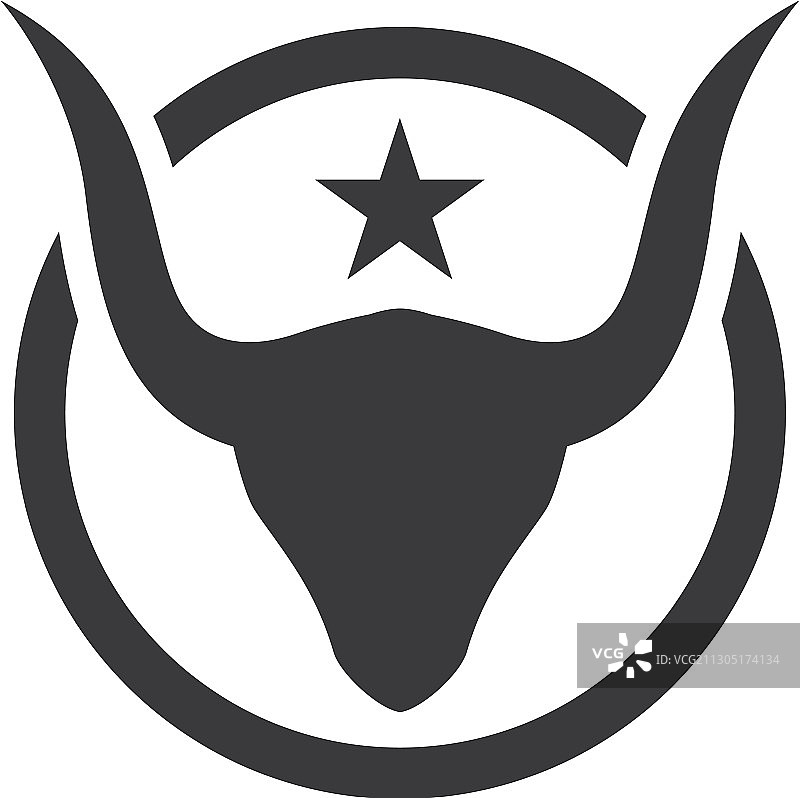 公牛标志模板图片素材