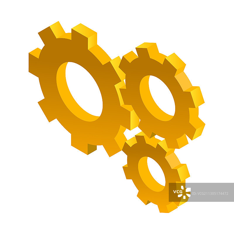 2.5D齿轮图片素材