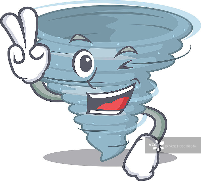 快乐的龙卷风卡通形象图片素材