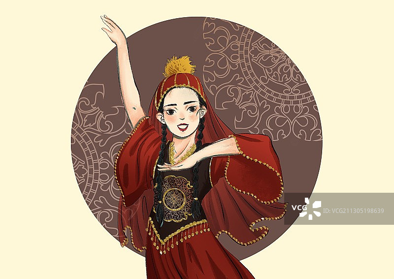 56民族-维吾尔族图片素材