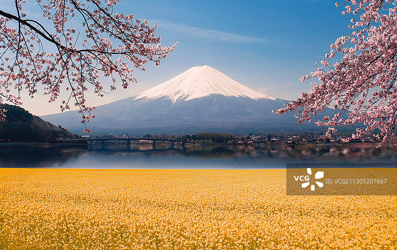 富士山下图片素材