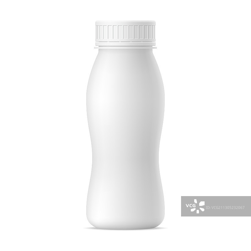 逼真酸奶瓶样机图片素材