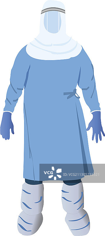 一次性外科手术服新冠病毒防护图片素材