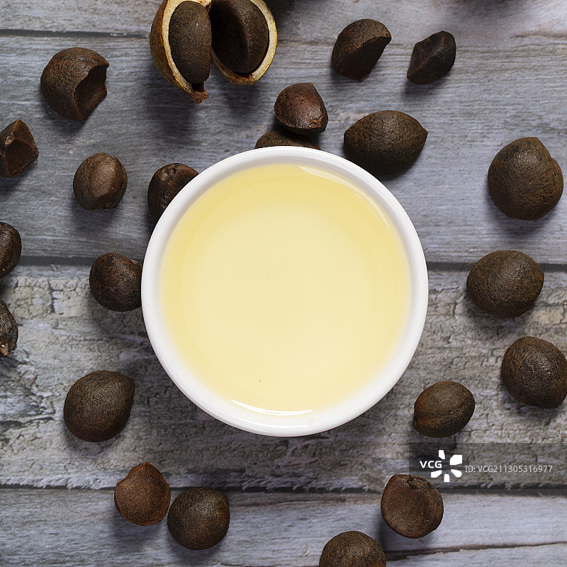 秋天的油茶图片素材