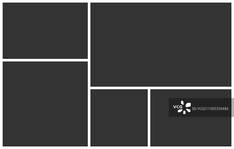 五格照片拼贴模板图片素材