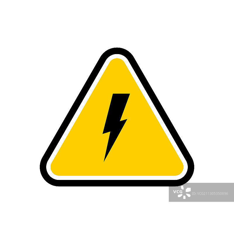 高压注意标志图片素材