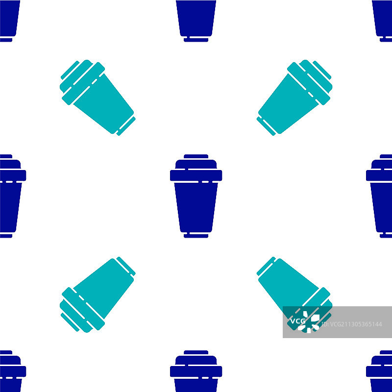 蓝色滤水筒无缝图标图片素材
