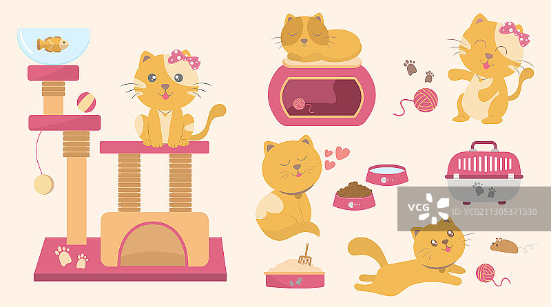 可爱猫咪玩具合集图片素材