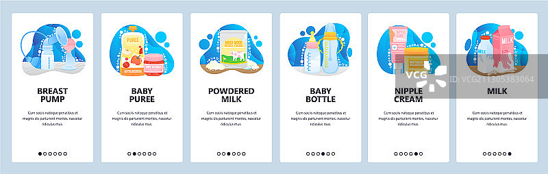 婴儿奶粉和母乳喂养概念图片素材