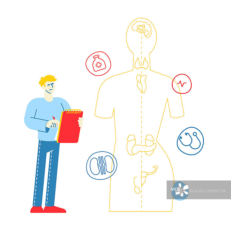 内分泌科医务人员健康护理激素图片素材