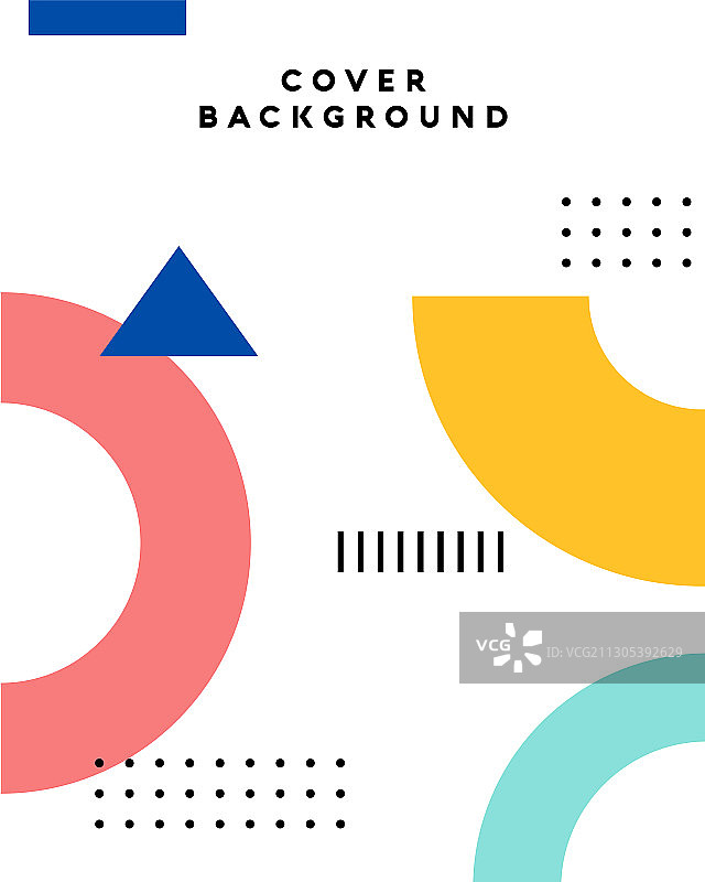 孟菲斯封面设计几何背景图片素材