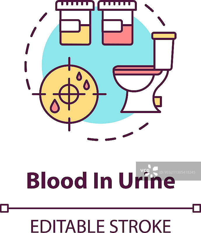 尿血概念图标图片素材