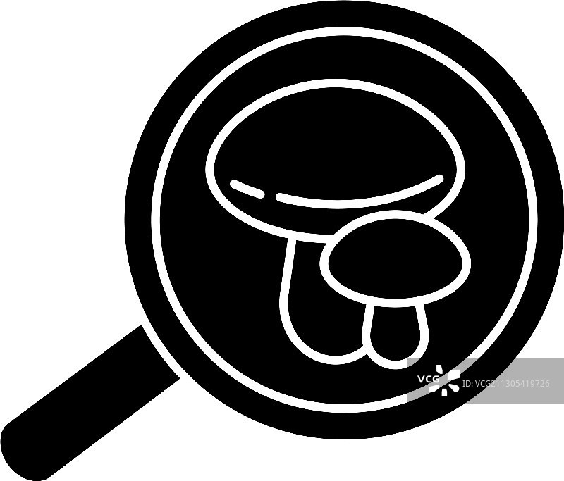 真菌学黑色图标图片素材