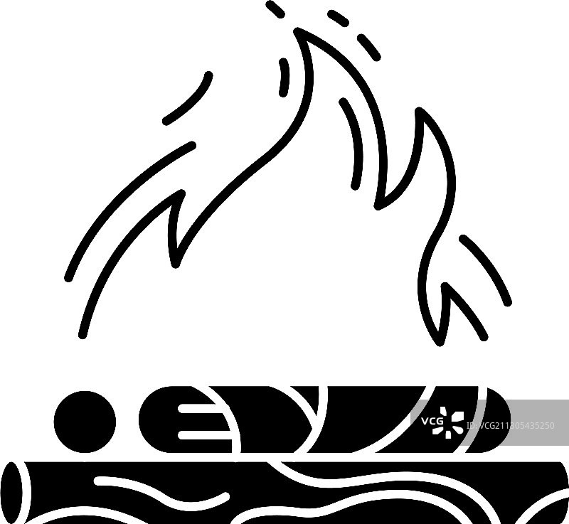 印度教葬礼黑色图标图片素材