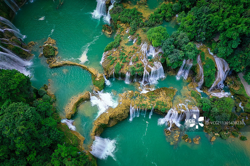 中国广西崇左德天瀑布自然风光图片素材