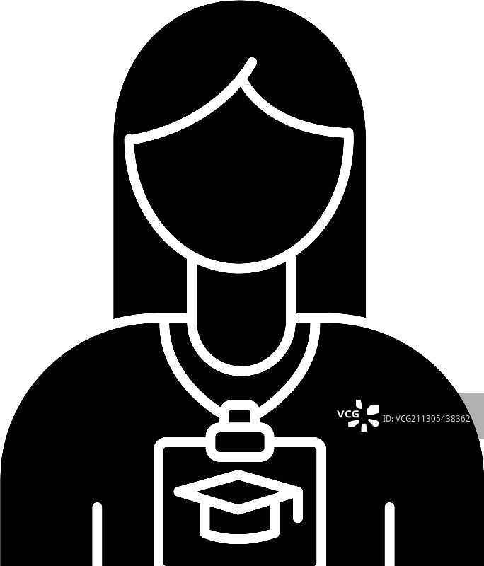 实习生黑色图标图片素材