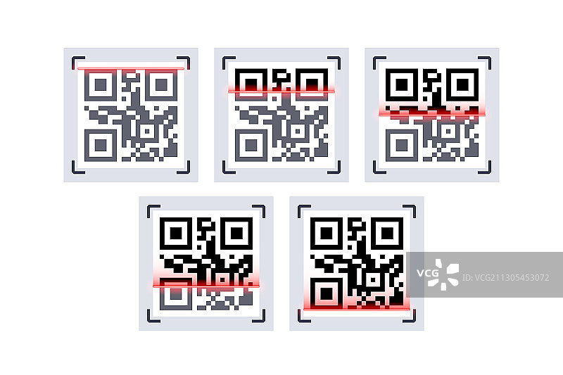 二维码激光扫描图片素材