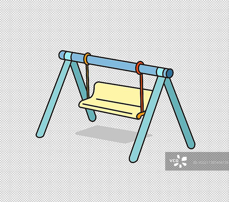 可爱卡通玩具秋千插画元素图片素材