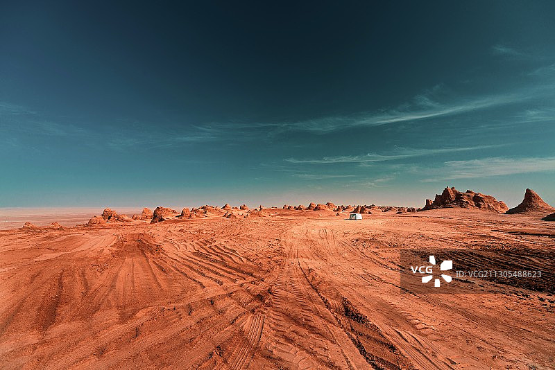 火星营地--冷湖鄂博梁魔鬼城雅丹图片素材