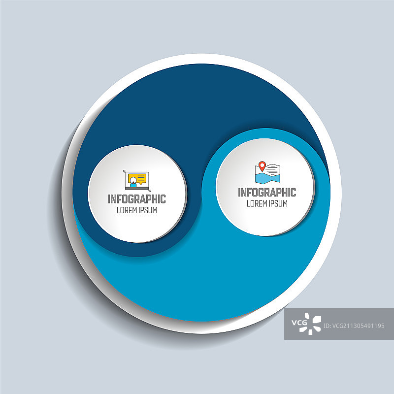 阴阳元素圆形信息图表图片素材