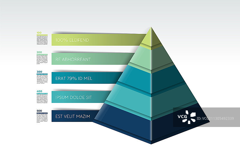 金字塔信息图三角形图表示意图图片素材