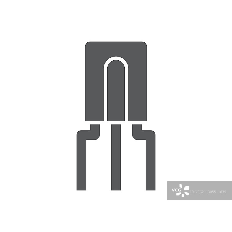 晶体管芯片电子元件图标符号图片素材