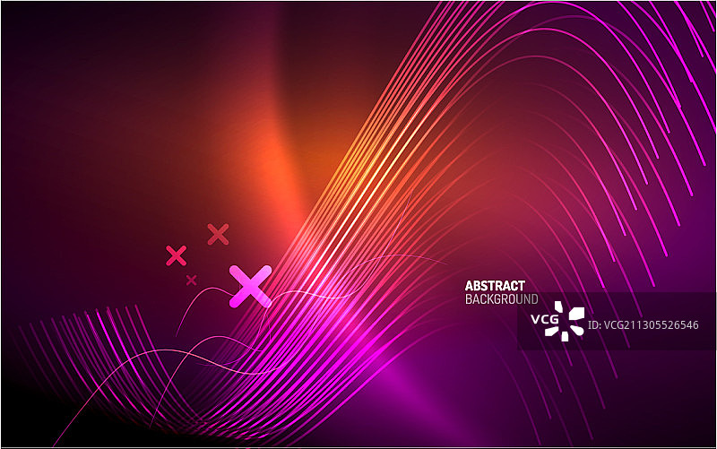 抽象背景-霓虹线设计图片素材