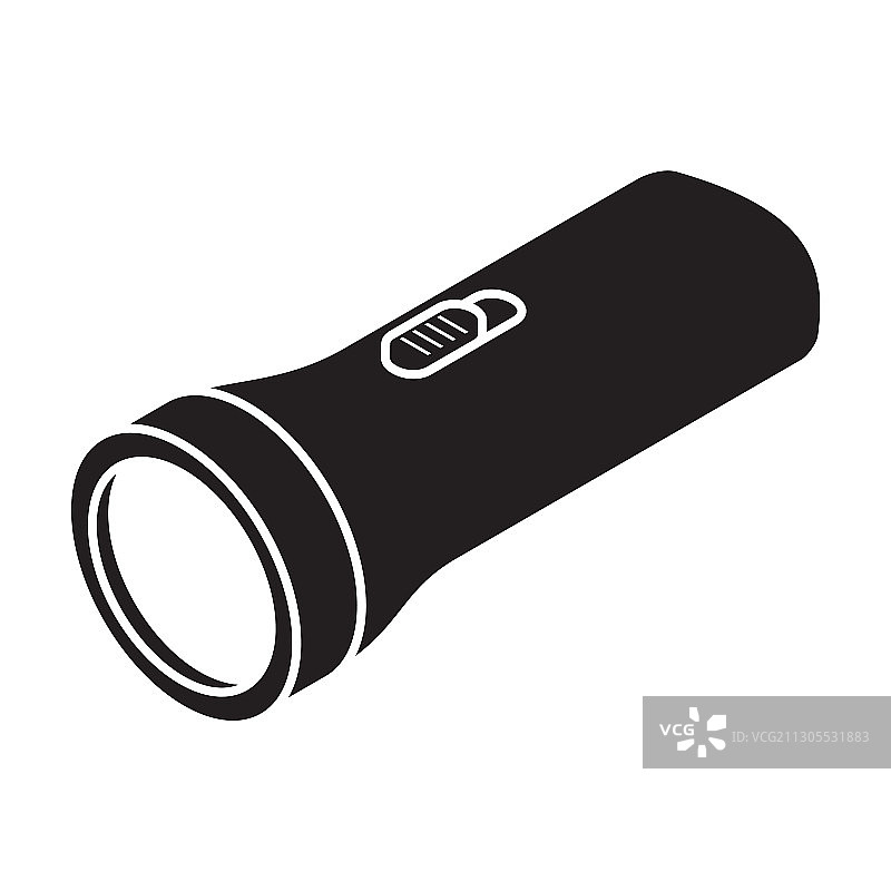 手电筒黑色图标图片素材