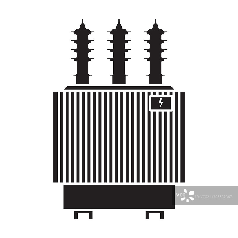 变压器黑色图标图片素材