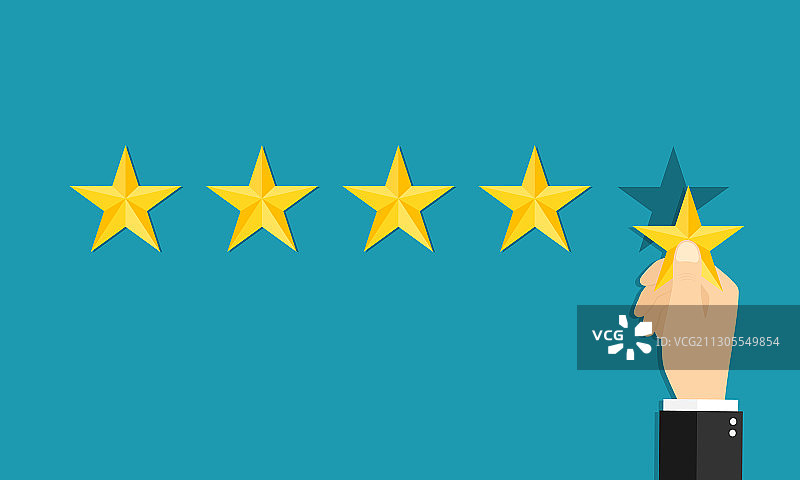 五星好评客户反馈图片素材