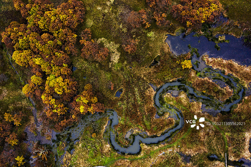 上帝之眼看九湖图片素材