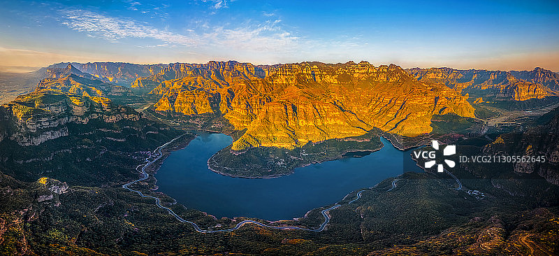 太行平湖位于林州市石板岩镇北部，是国家级AAAAA风景区。图片素材