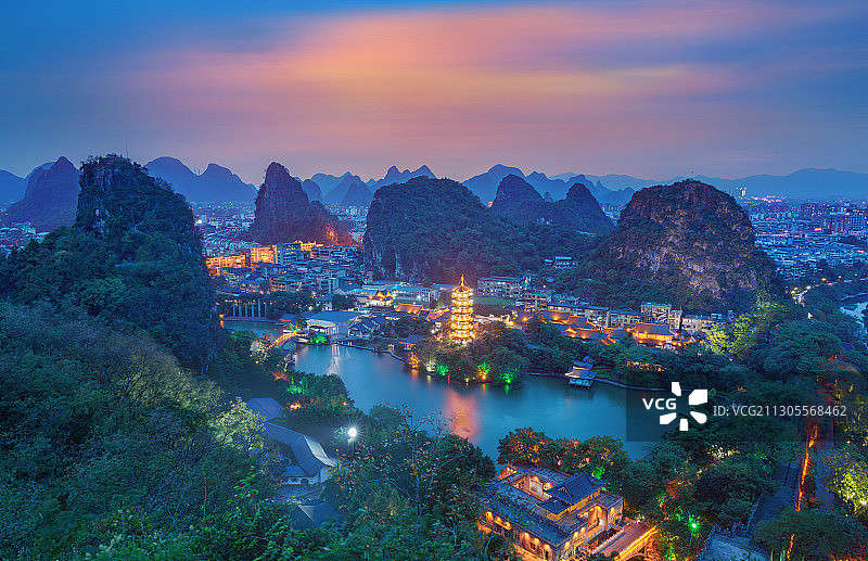 桂林 木龙湖图片素材