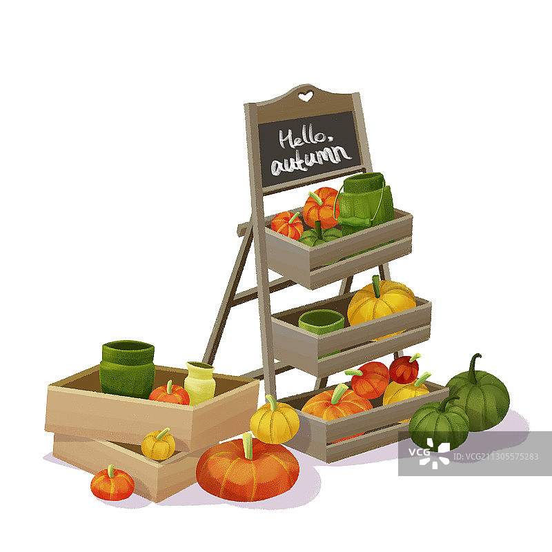 南瓜货架图片素材
