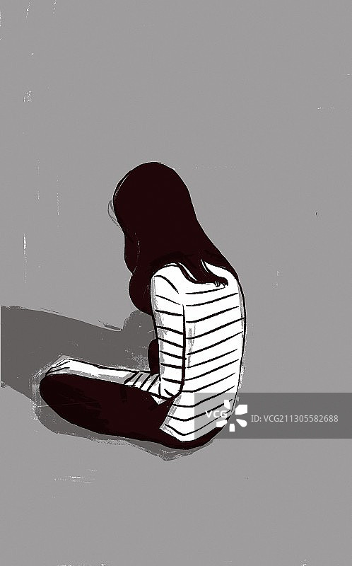 孤独的背影图片素材