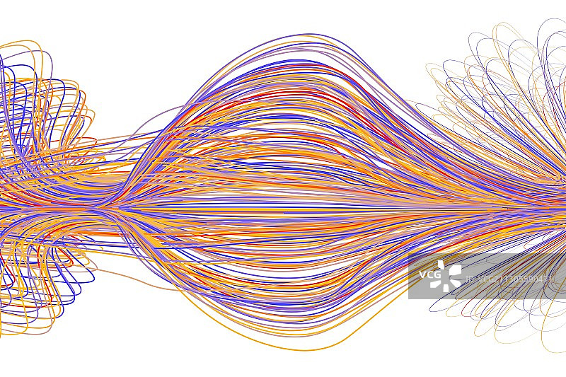 彩色线条插图图片素材