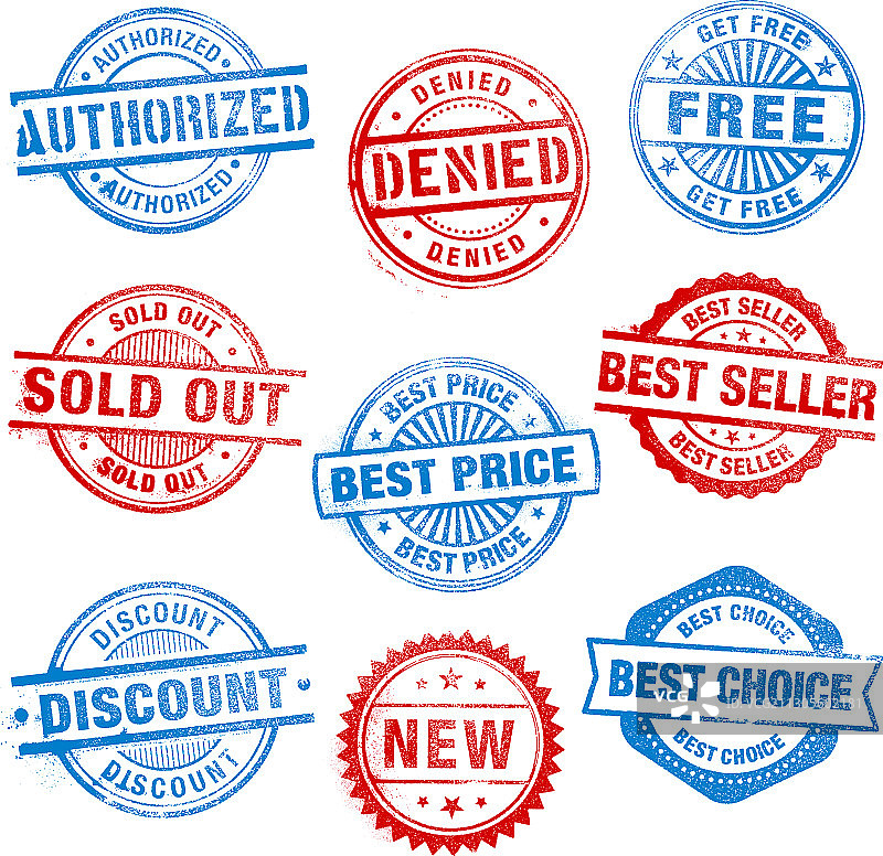 复古促销印章图片素材