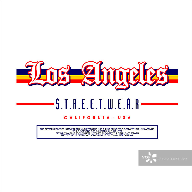 洛杉矶街头服饰加州美式复古风图片素材