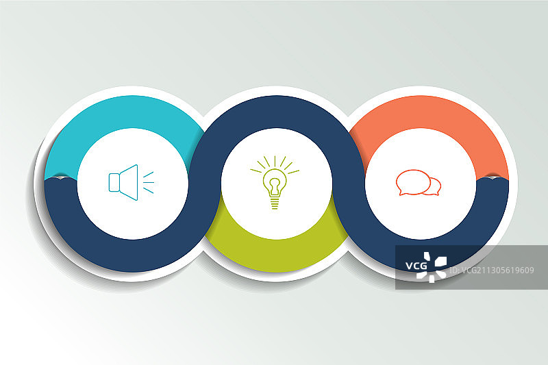 圆形一二三图表方案图片素材