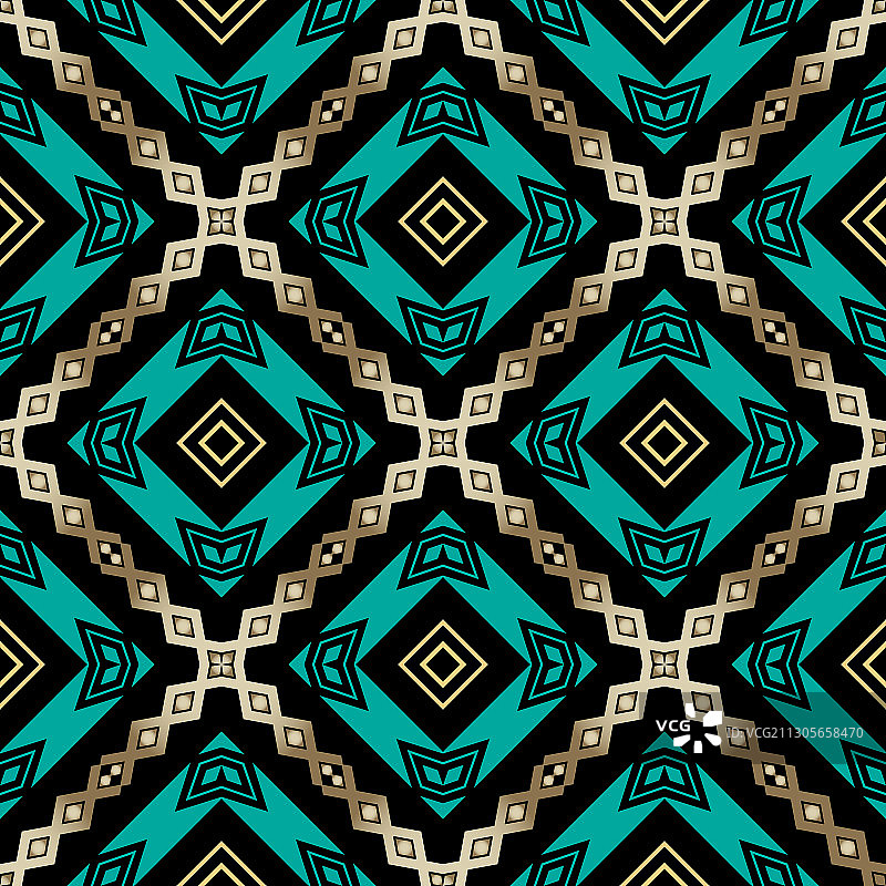 部落彩色民族风无缝图案图片素材